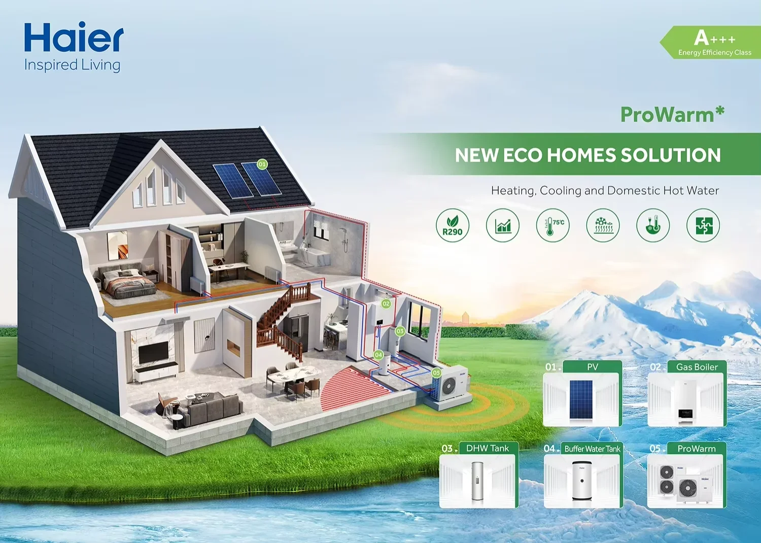 Water Pumpheat Pump, R290, Ducted, Monoblock - detail 18