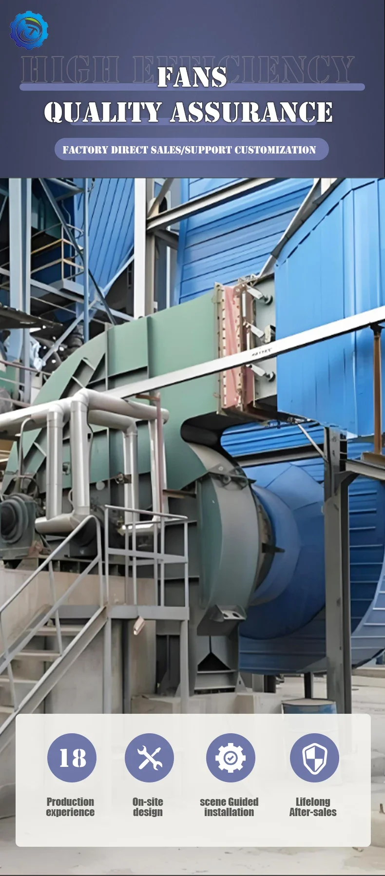 Boiler, Centrifugal, 380 V, 3000-90000m³ - detail 2