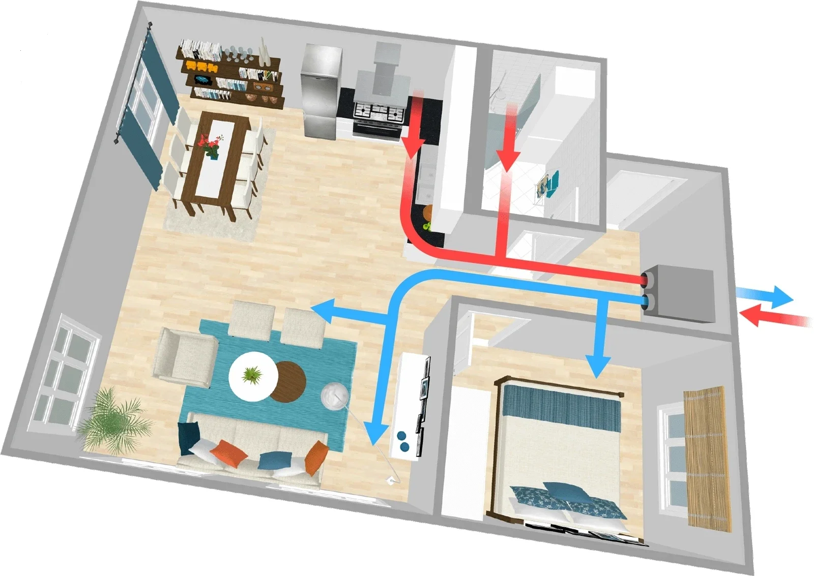 System with Hepa Filter, Wall, 220V, 100btuh - detail 6