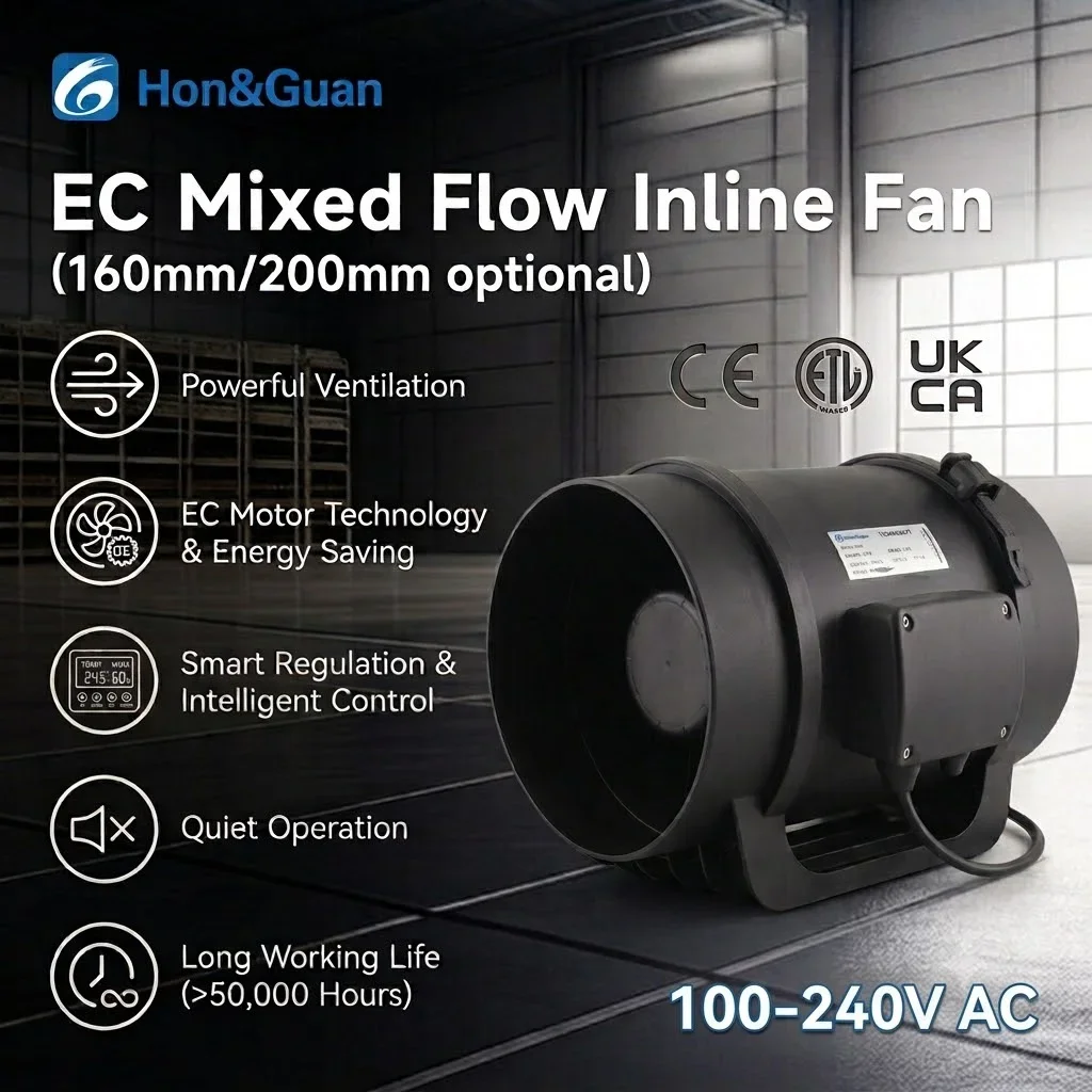Inline Duct Fan, 200mm, HVAC - detail 18