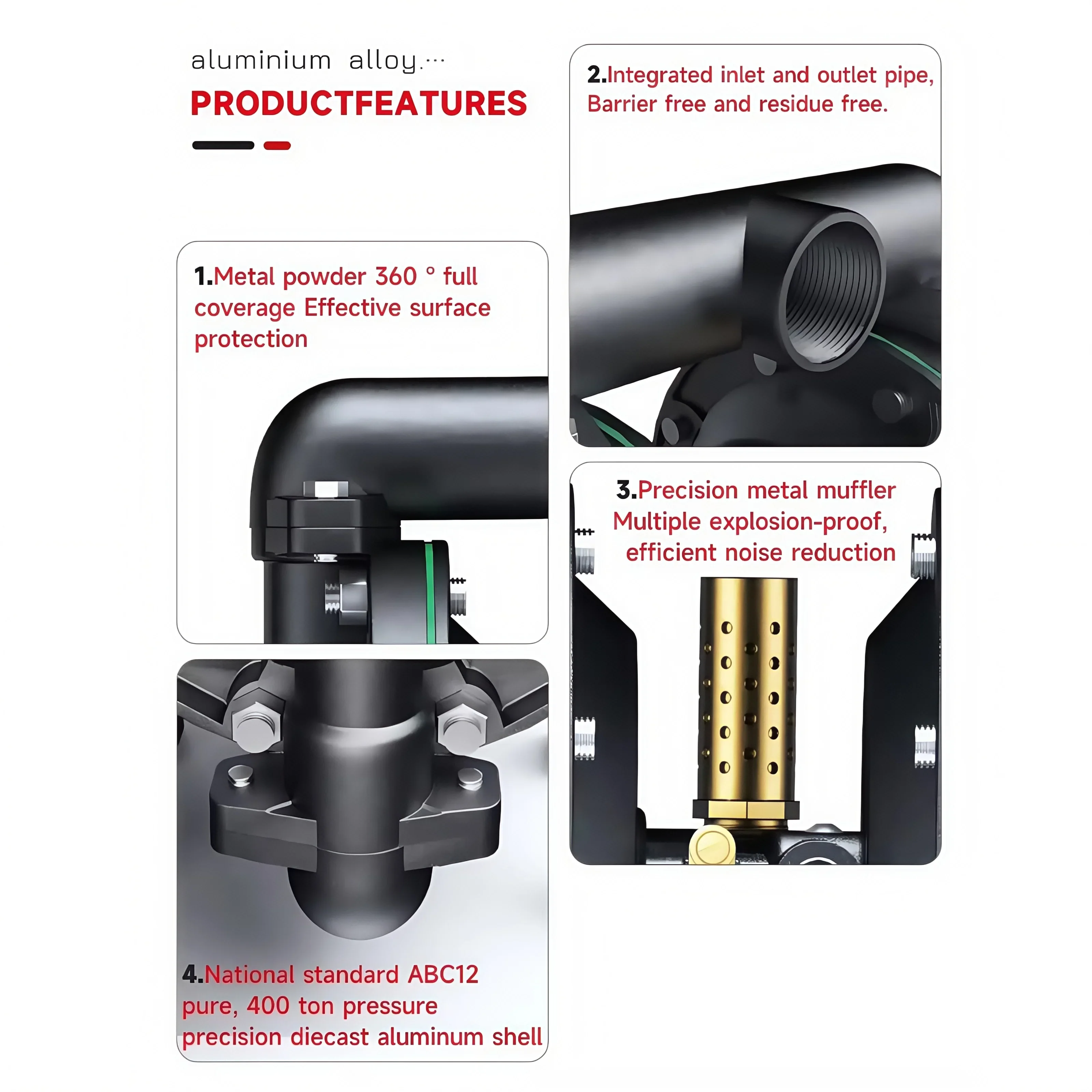 Quality Aluminum Diaphragm Pumpdiaphragm, Pneumatic, QBY4-15PP - detail 8