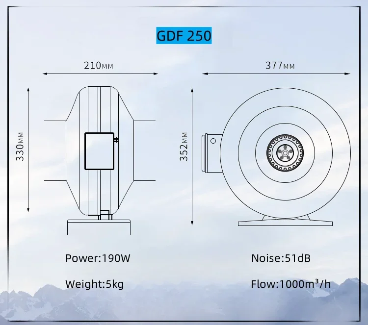 Inline Duct Fan, 100mm, Centrifugal - detail 10