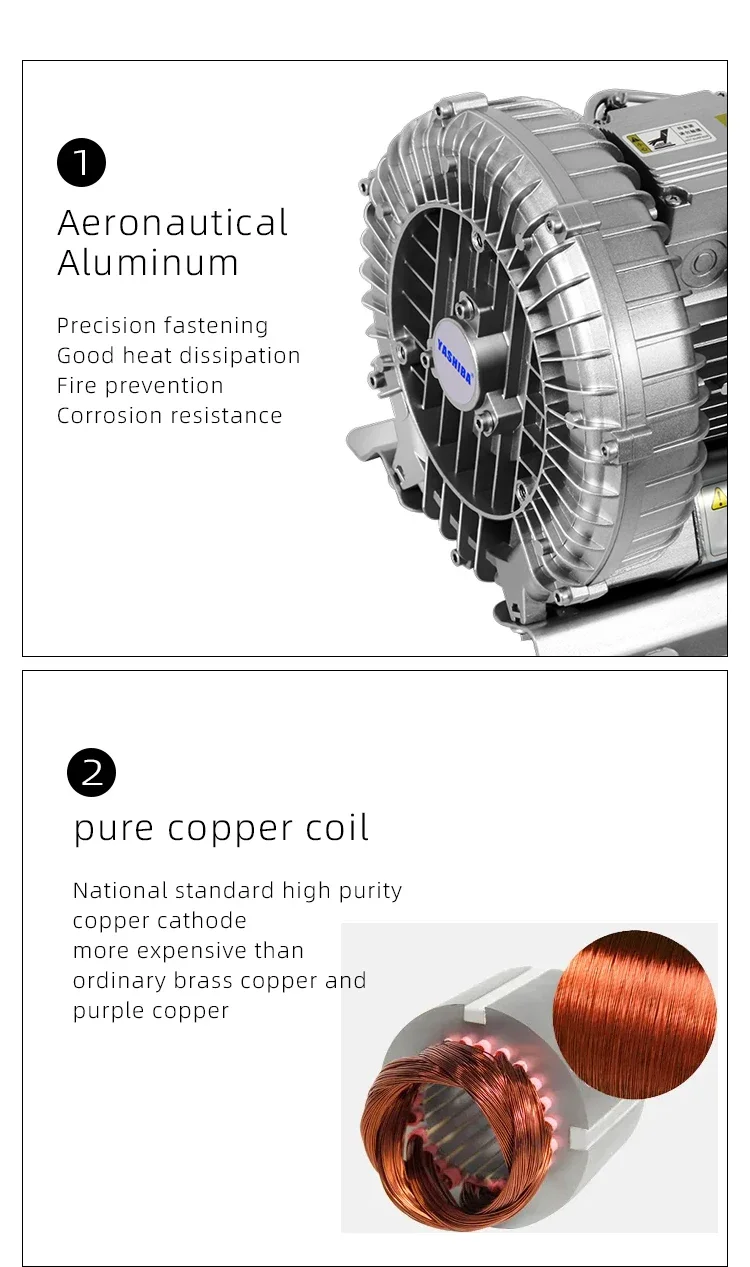 Type Air Ring Blower, 1.1kw, 220 V, Electric Blower - detail 10