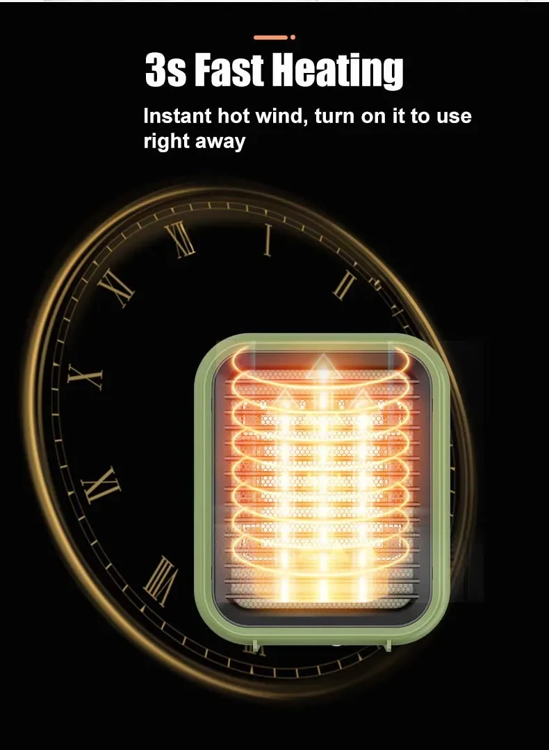 Fast Heating Desktop Fan, AFY, PTC, 800W - detail 24