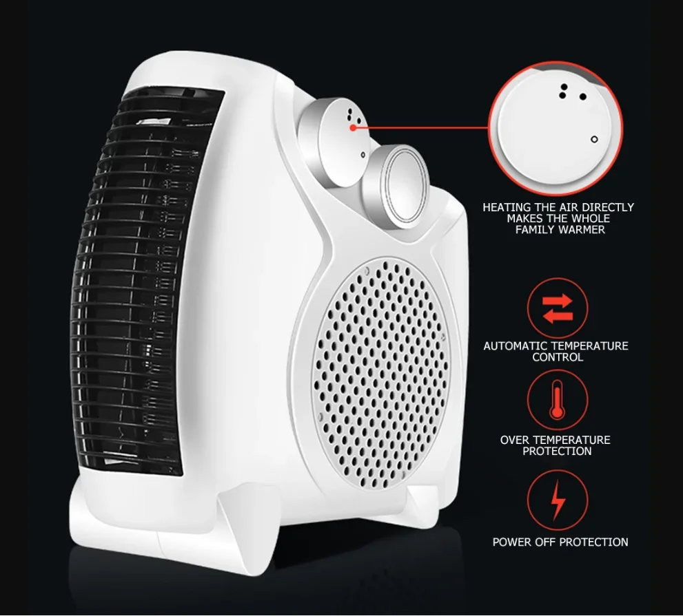 Automatic Temperature Control Fan, Portable, 220V, 800 W - detail 18