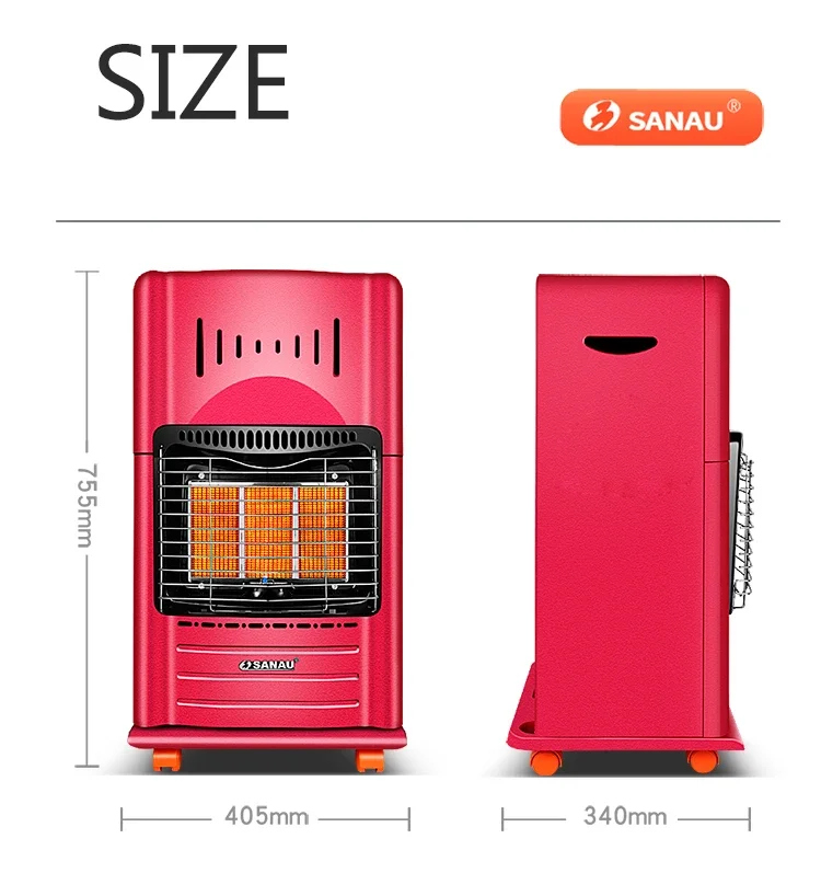 Gas Heater, Portable, Electric, powder coated steel - detail 12