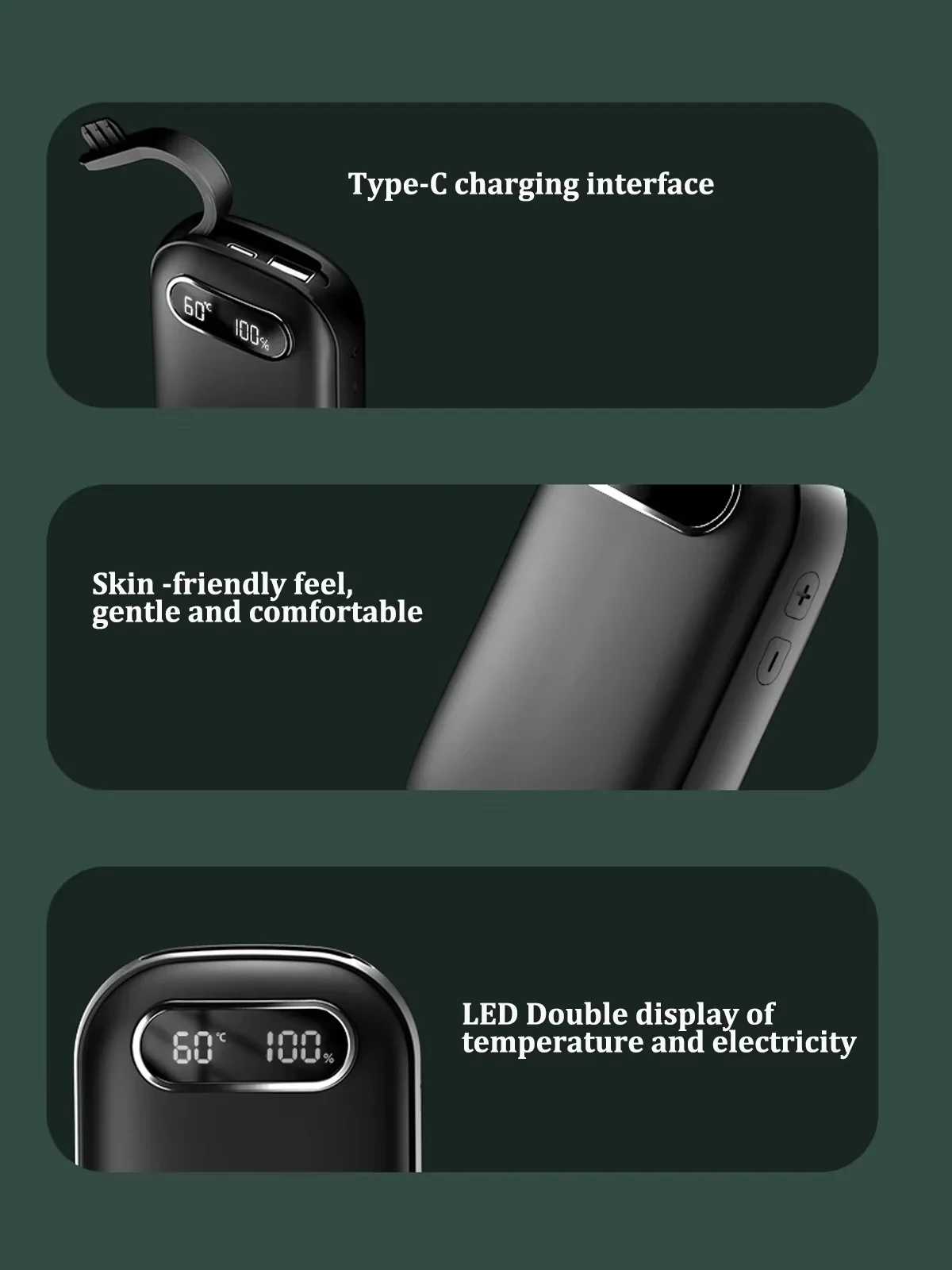 Hand Warmer, 10000mAh, Portable, USB - detail 18