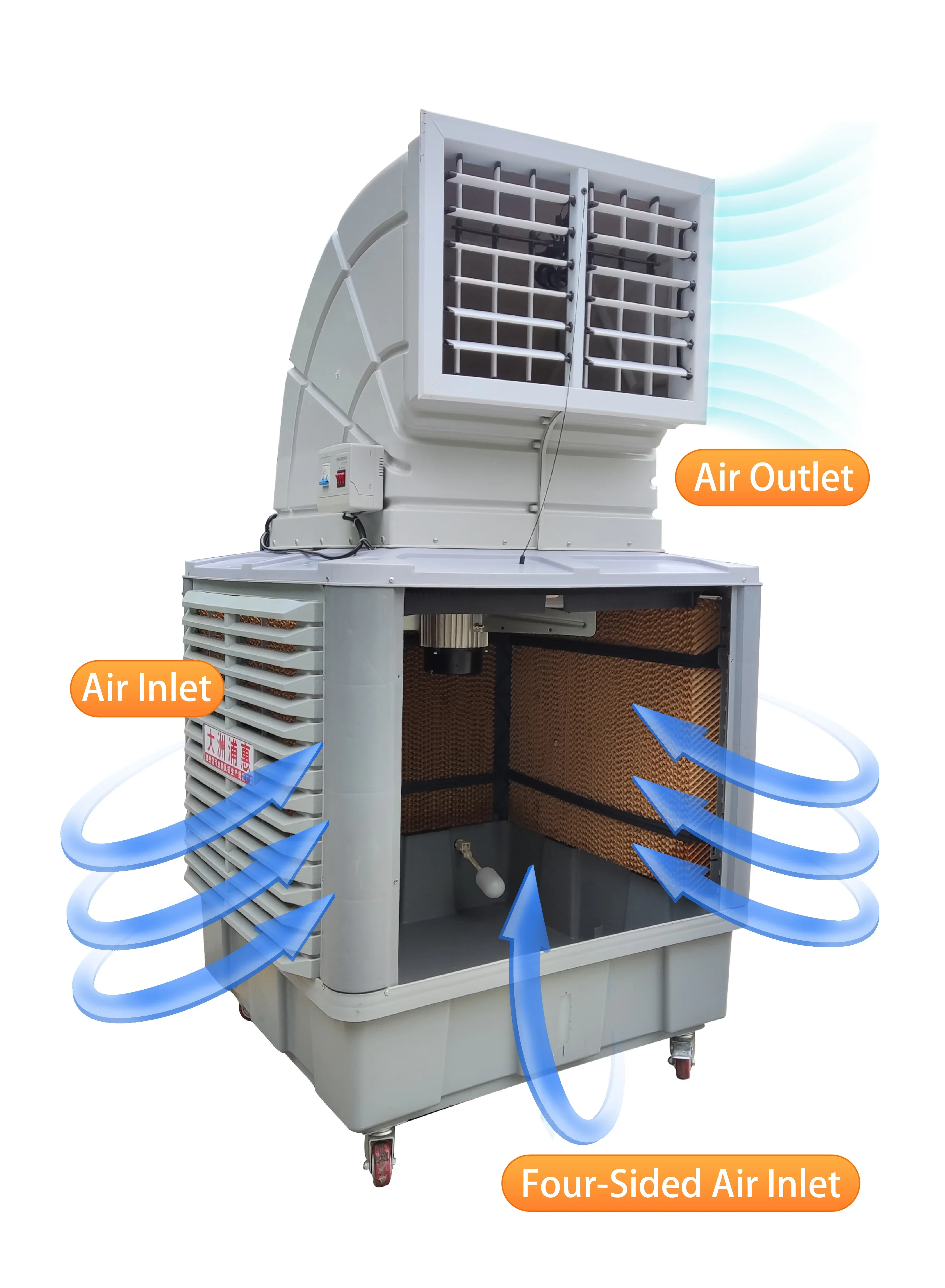 Swamp Air Cooler, 18000m3/h, Copper, Plastic - detail 26