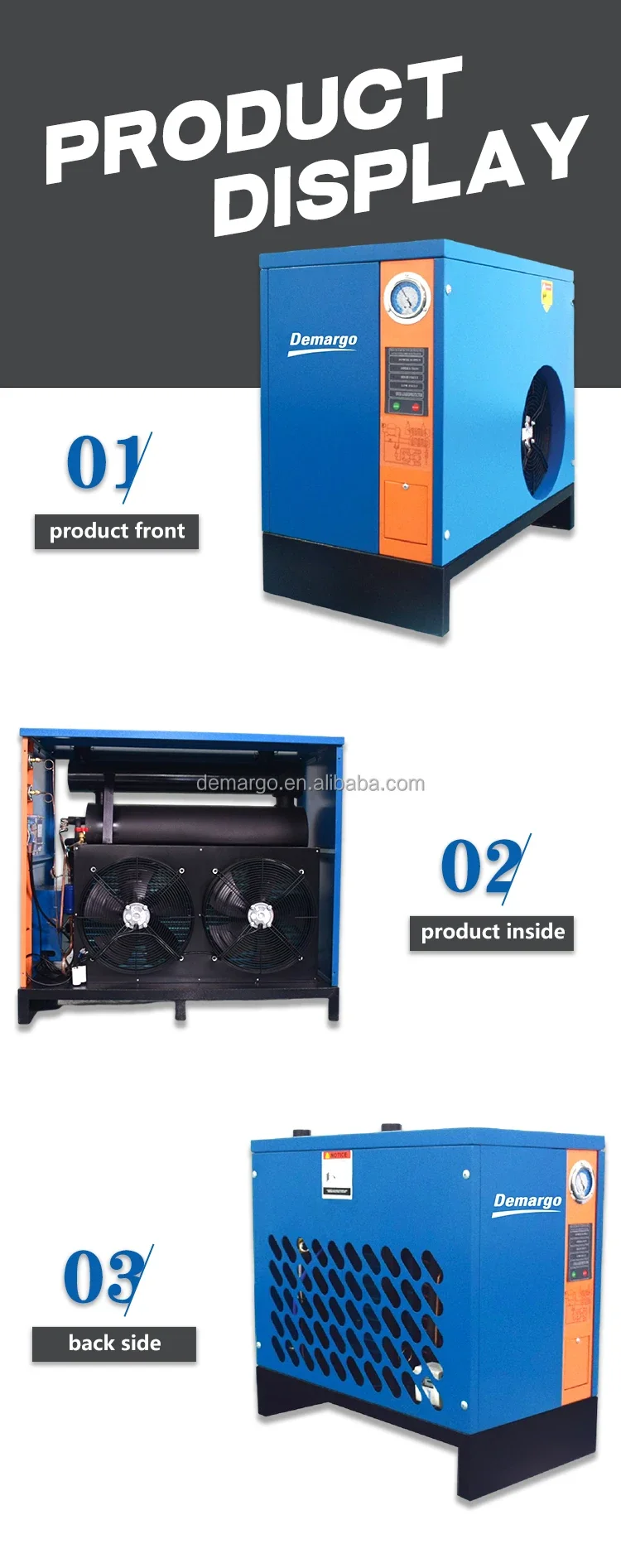Air Dryer with Platefin, 6.5m3, 1.75HP - detail 2