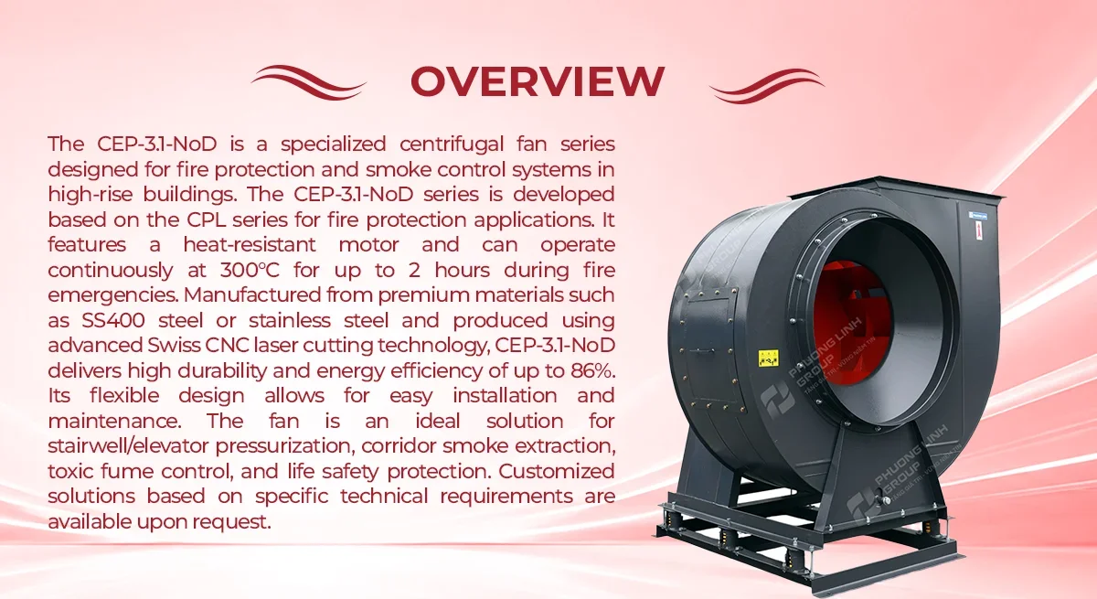Centrifugal Fan, CEP-3.1-848D, 220 - 380V, Corded Electric - detail 2