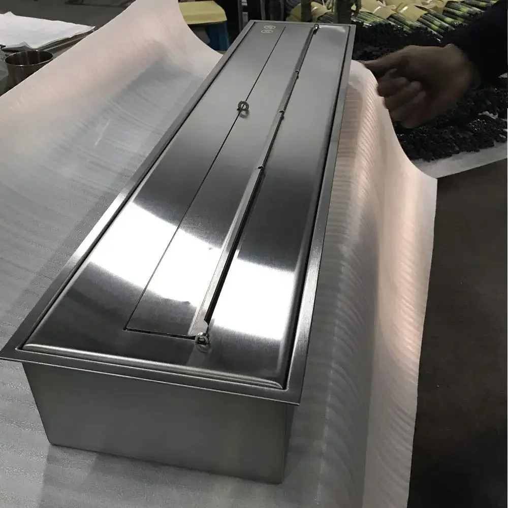 Steel Metal Ethanol Fireplace, Stainless Steel - detail 22