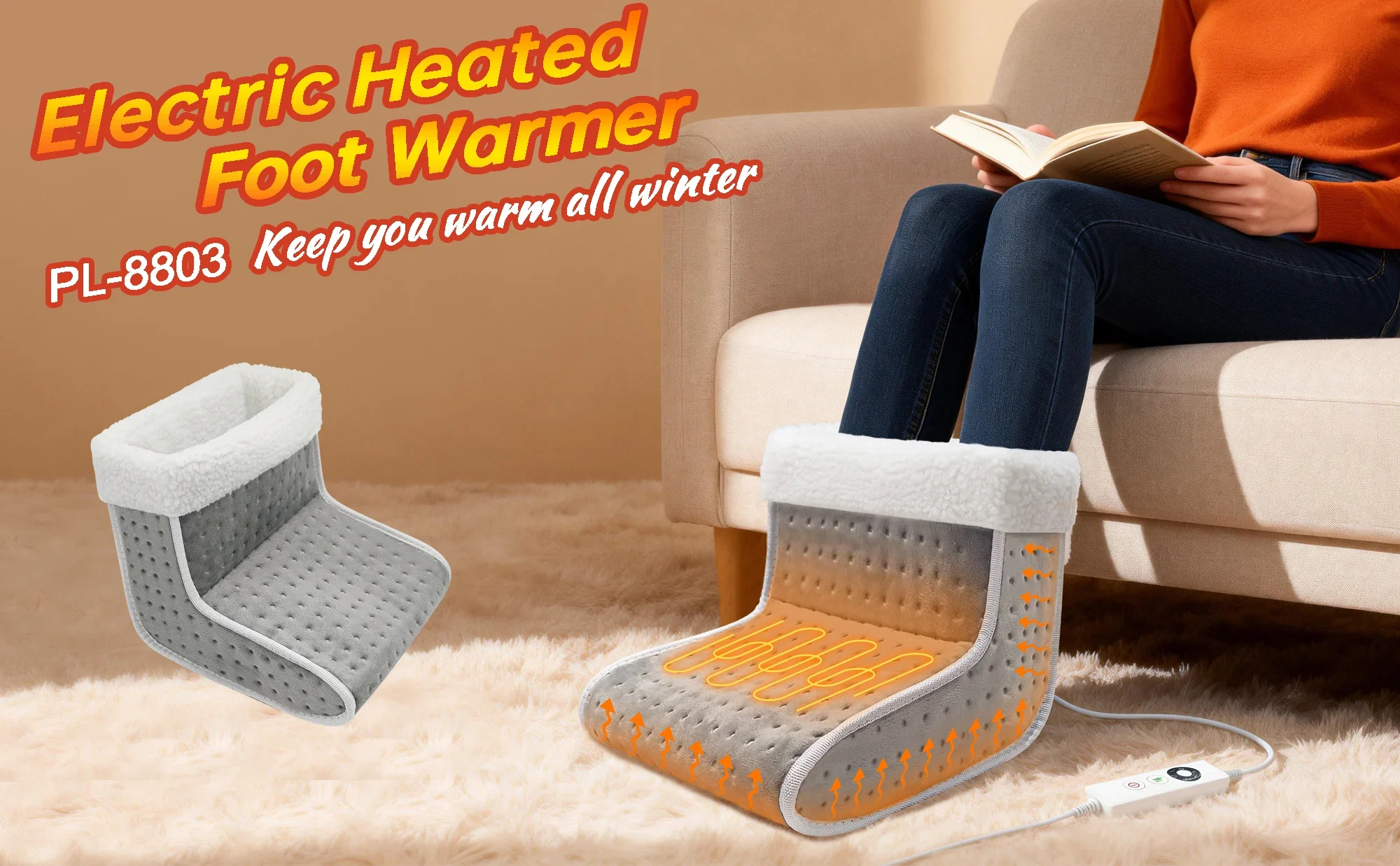 Electric Smart Feet Heater, PL-8803, 220V - detail 2