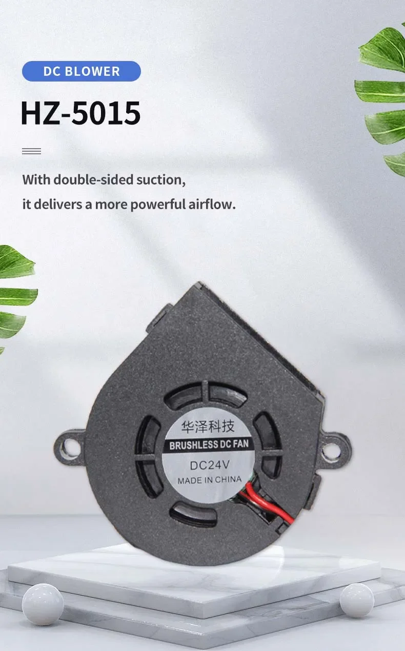 Centrifugal Blower, 50x50x15mm, 24v, 12v, 5015 - detail 2