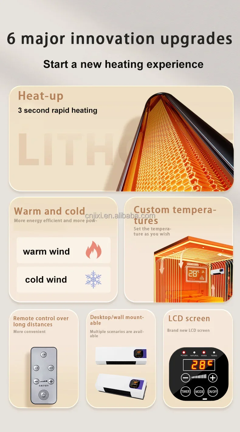 Electric Heater, 2000W, Wall - detail 12