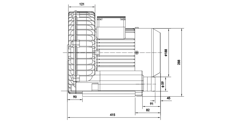 Leaf Blower, YASHIBA, 3HP, 2.2KW380v - detail 36