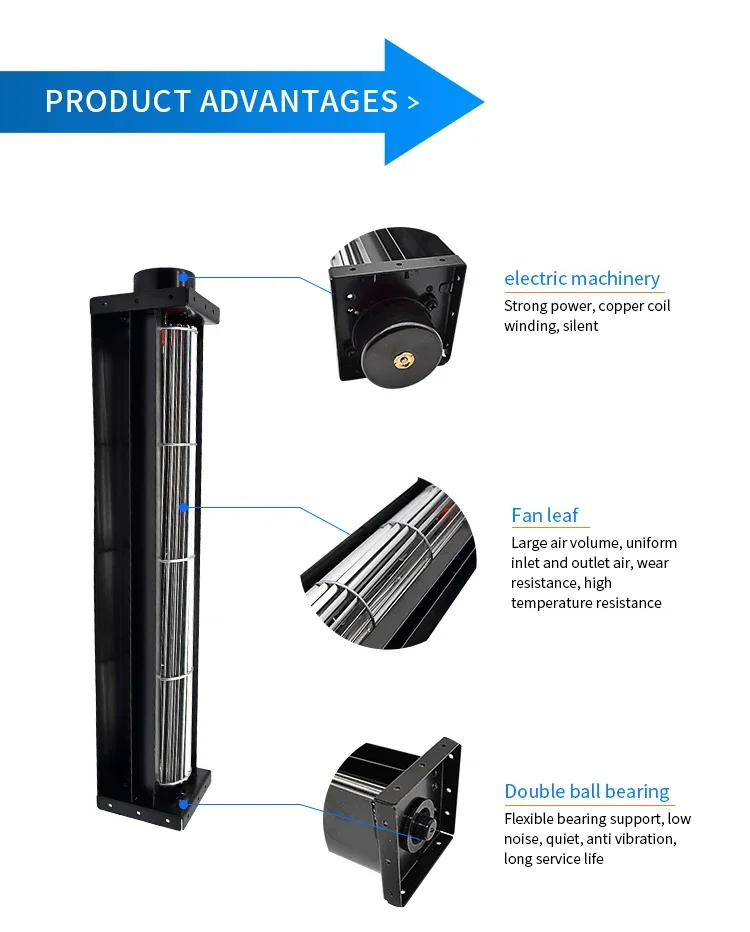 Cross Flow Fan, 25X70MM, 25mm, 12v, Aluminium - detail 4