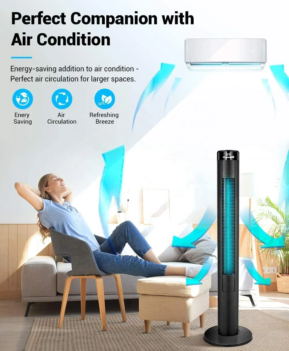 Tower Fan, Plastic, 45W(0.06hp) - detail 14