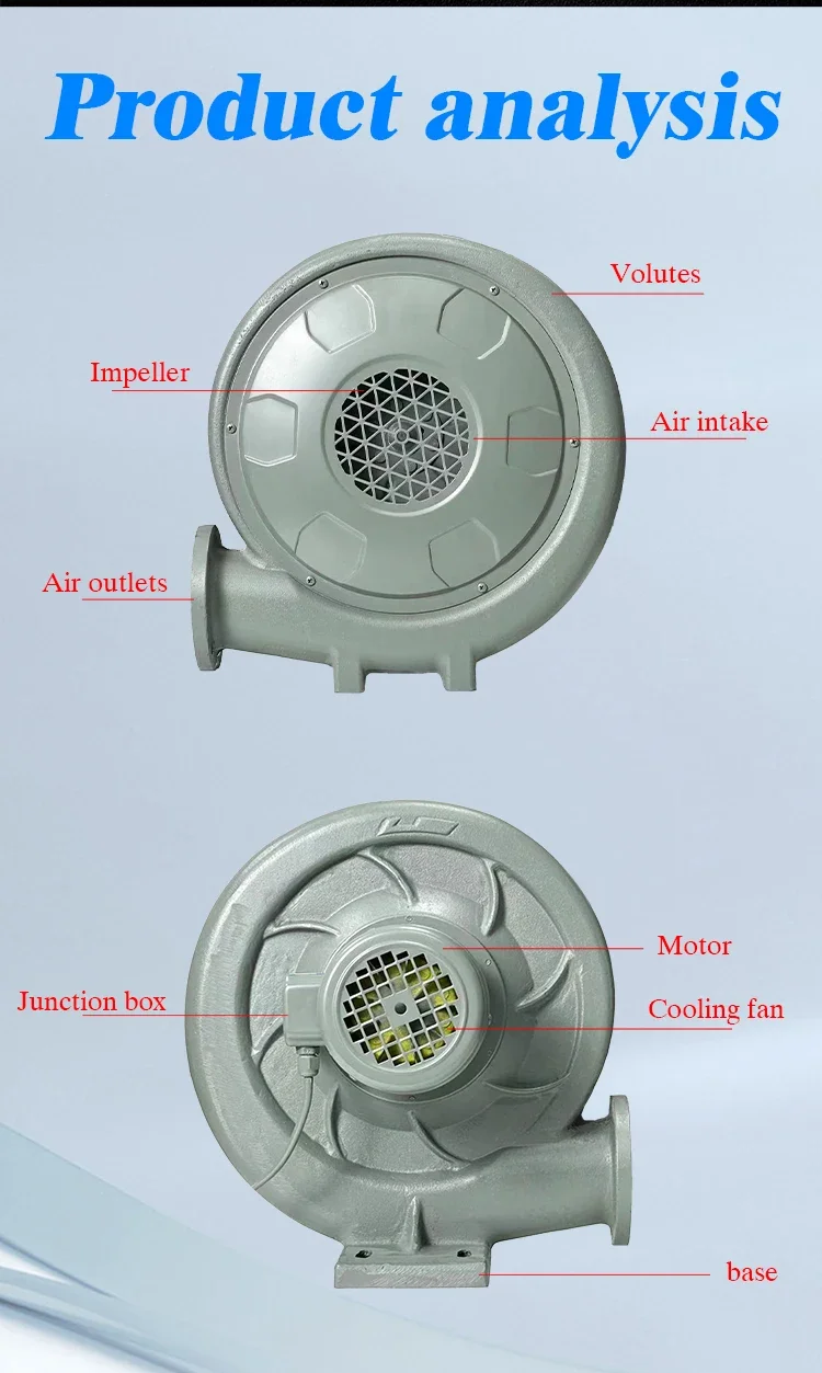 Centrifugal Blower, Aluminum, 220 V, Electric - detail 8