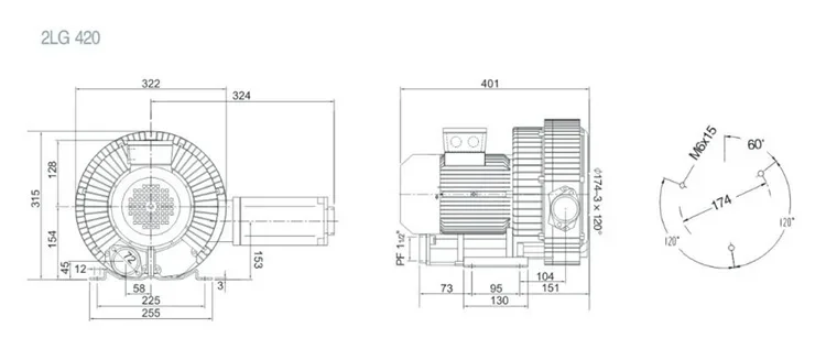 Ring Blower, 3hp, 380V, 150m3 - detail 6