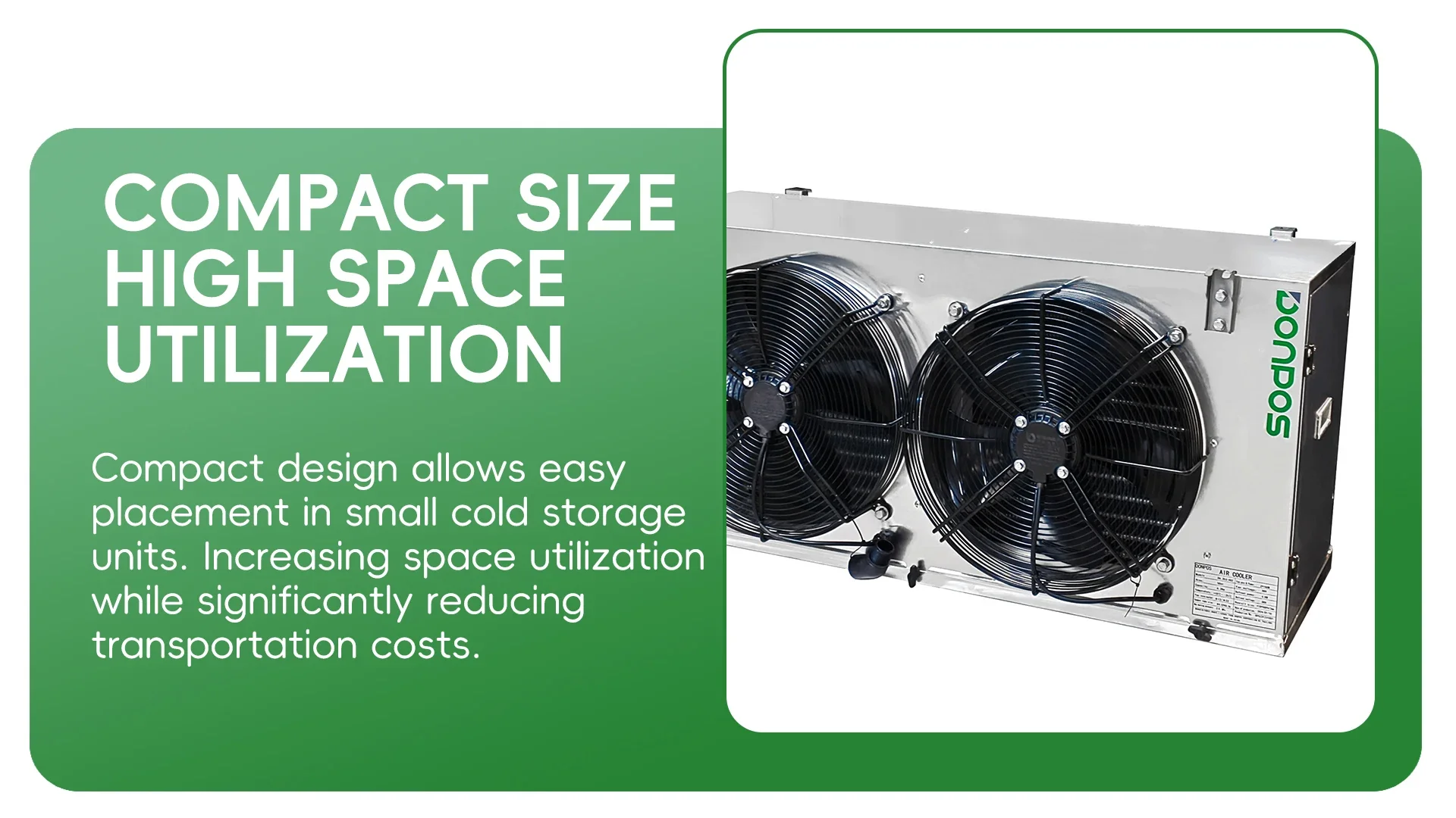 Efficiency 6kw Cooling, 21.6kw, 10HP, 750w, 1Fan - detail 6