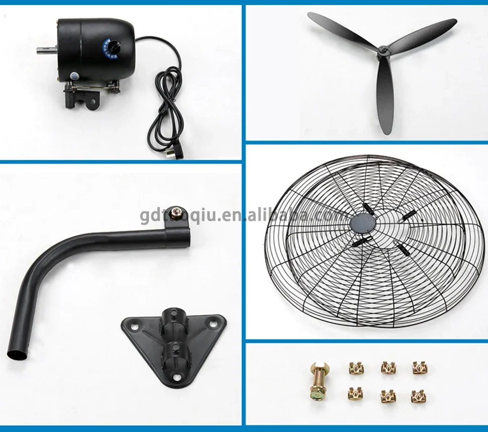 Wall Mount Oscillating Fan, Electric Power - detail 32