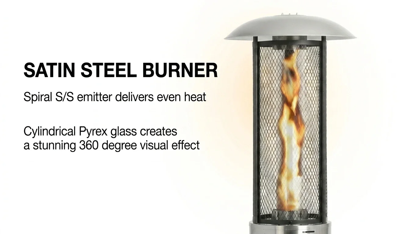 Patio Heater, Stainless, Steel - detail 16