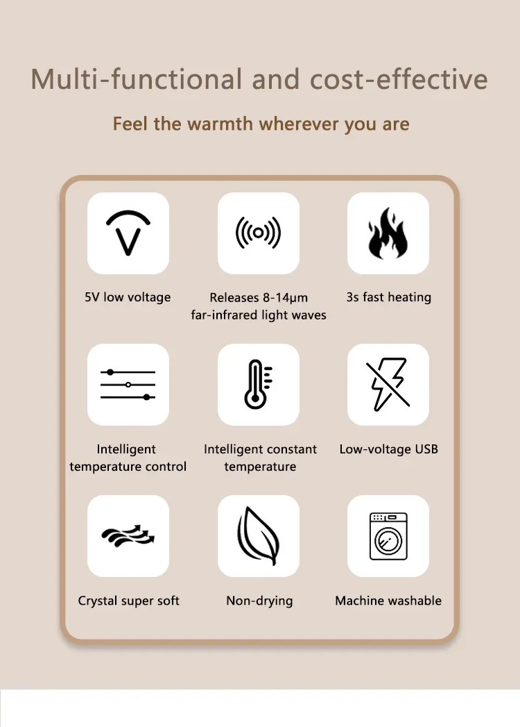 Foot Hand Warmers, USB, 10000mAh, Portable - detail 4