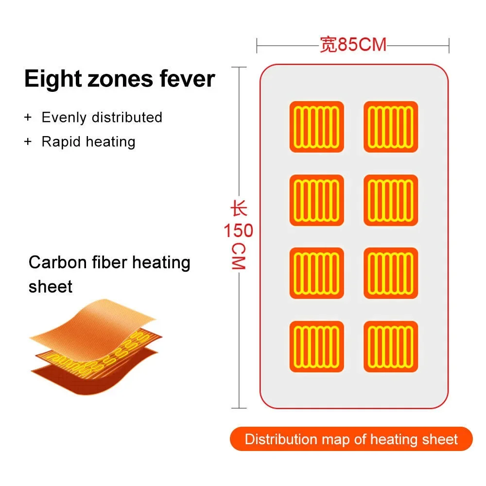 Shawl Wearable Electric Blanket, USB, Portable - detail 16