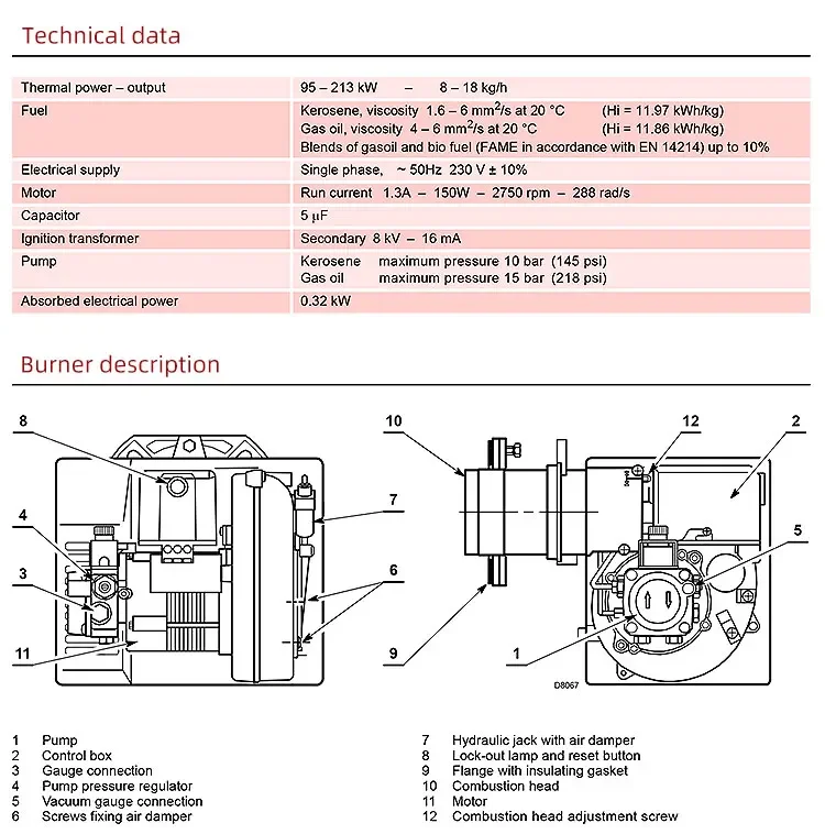 Plant Heating Boiler, Stainless Steel, Oil Burner - detail 8