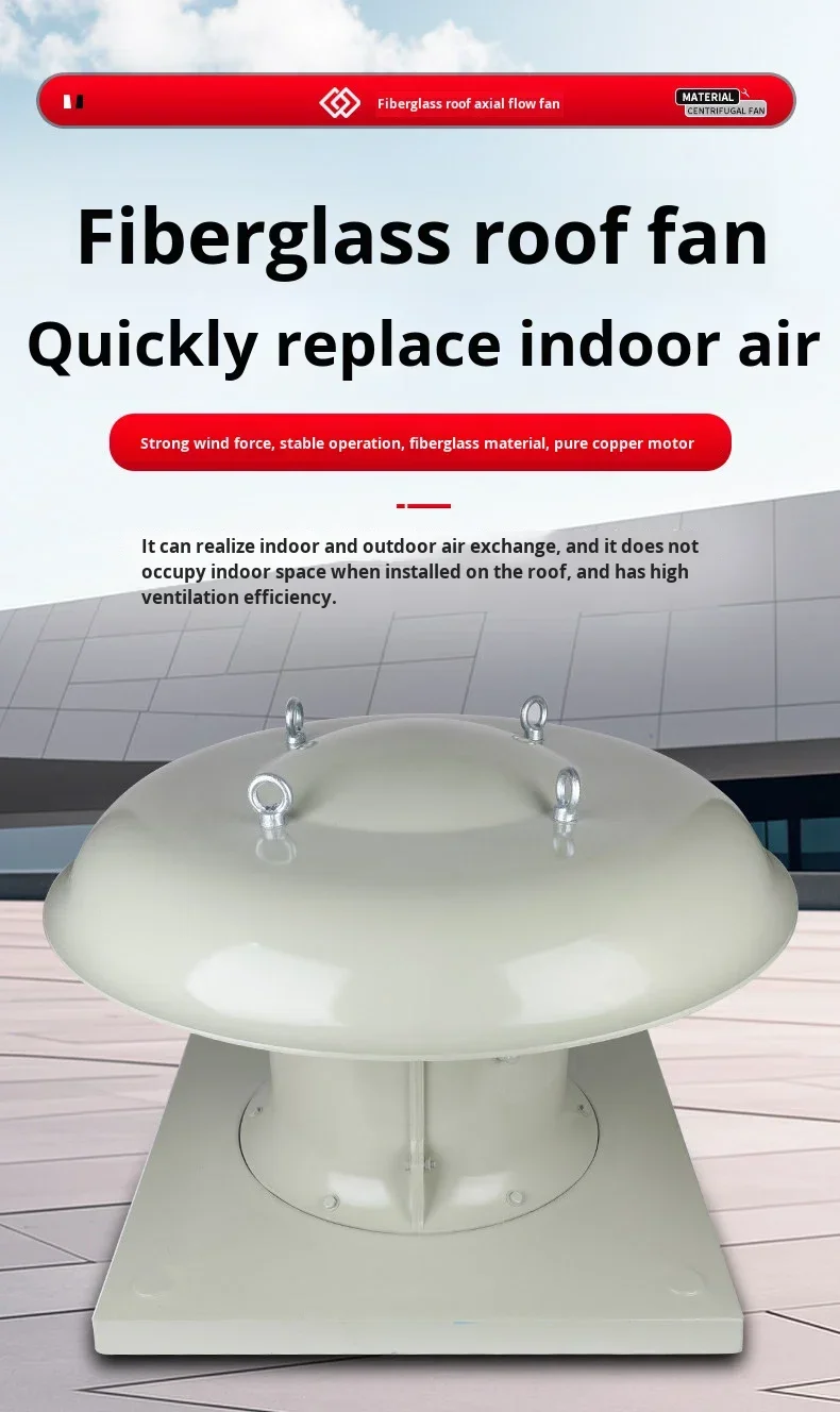 Axial Flow Roof Fan, DWT, Copper, Explosion-Proof, 380V - detail 2