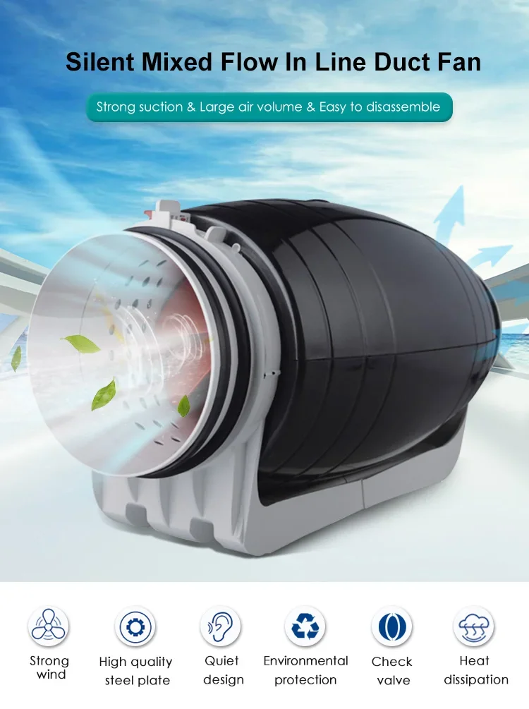Inline Duct Fan, 4", 6", 8", 10" - detail 4