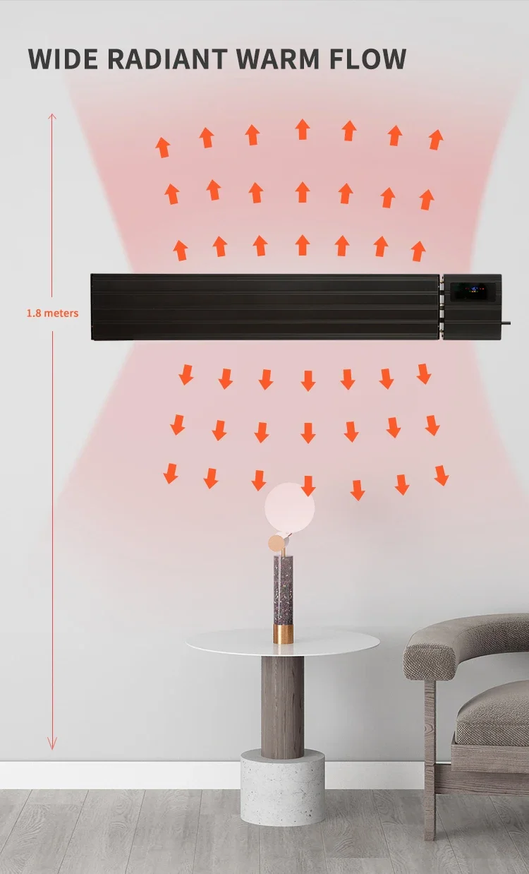 Infrared Electric Heater, Wall, LED - detail 10