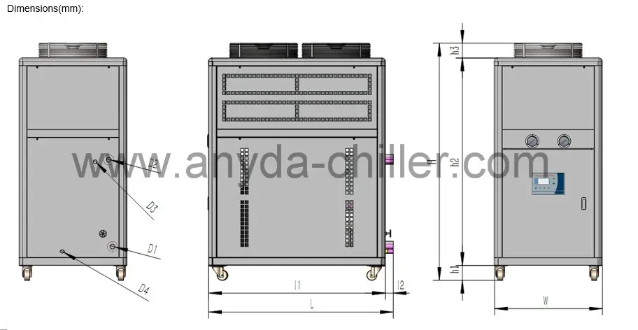 Air Cooled Water Chiller, 50kw, 3PH~220V - detail 10