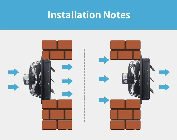 Mounted Bathroom Exhaust Fan, 12inch, Wall, Solar - detail 16