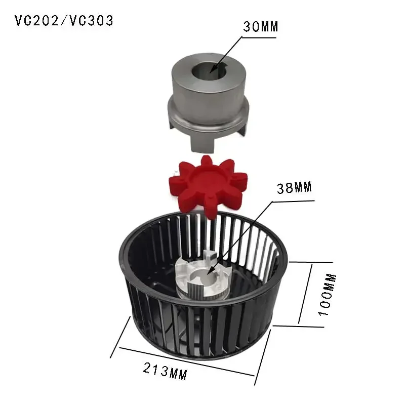 Oil Cooling Fan, VC100/VC202, 220-440V, Electric - detail 12