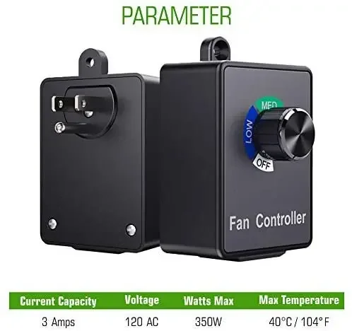 Max Electronic Fan, 120V, 15A, Inline, Ceiling - detail 16