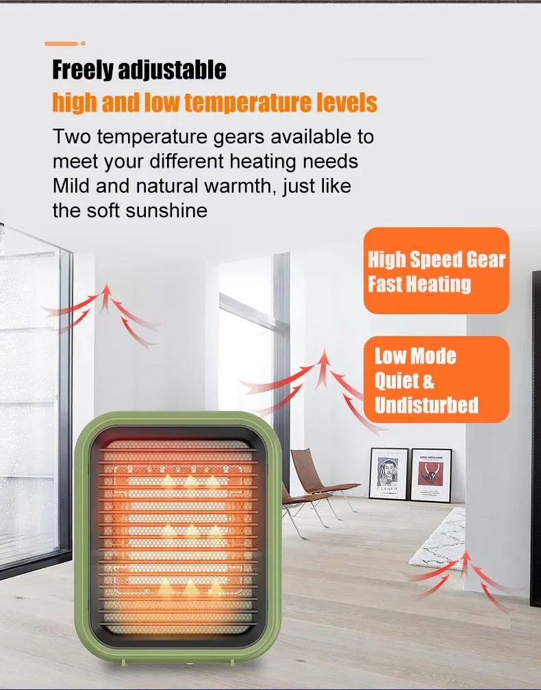 Fast Heating Desktop Fan, AFY, PTC, 800W - detail 28