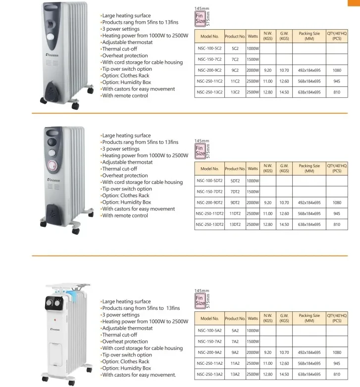 Selling Oil-filled Radiator, 7-9-11-13-15, 220V-240V, Electric - detail 10