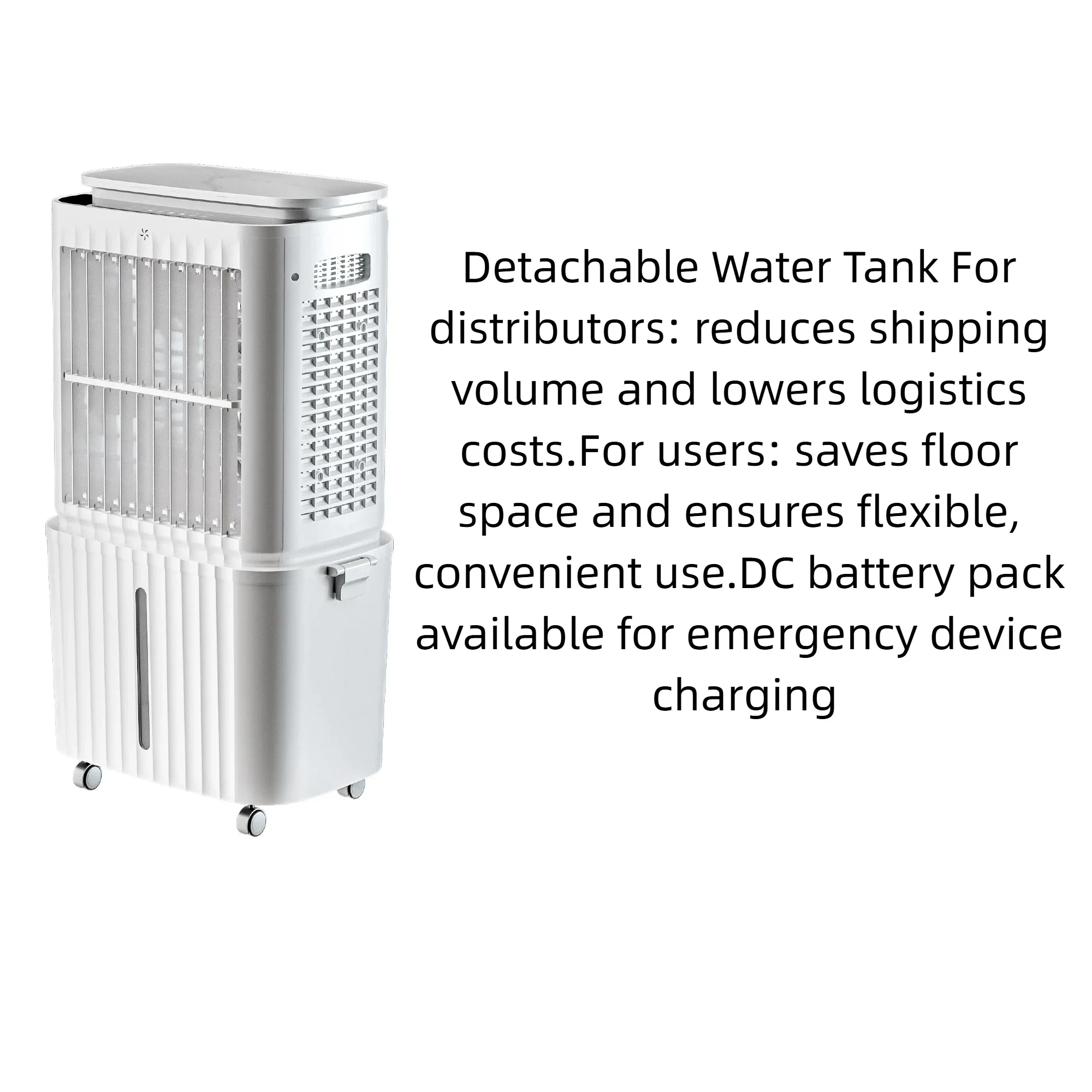 Evaporative Air Cooler, 30L, Plastic - detail 16
