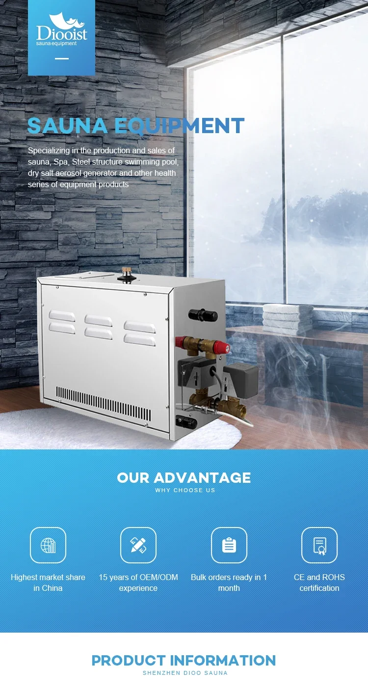 Steam Bath Generator, 3-21KW, Stainless, Steel - detail 8