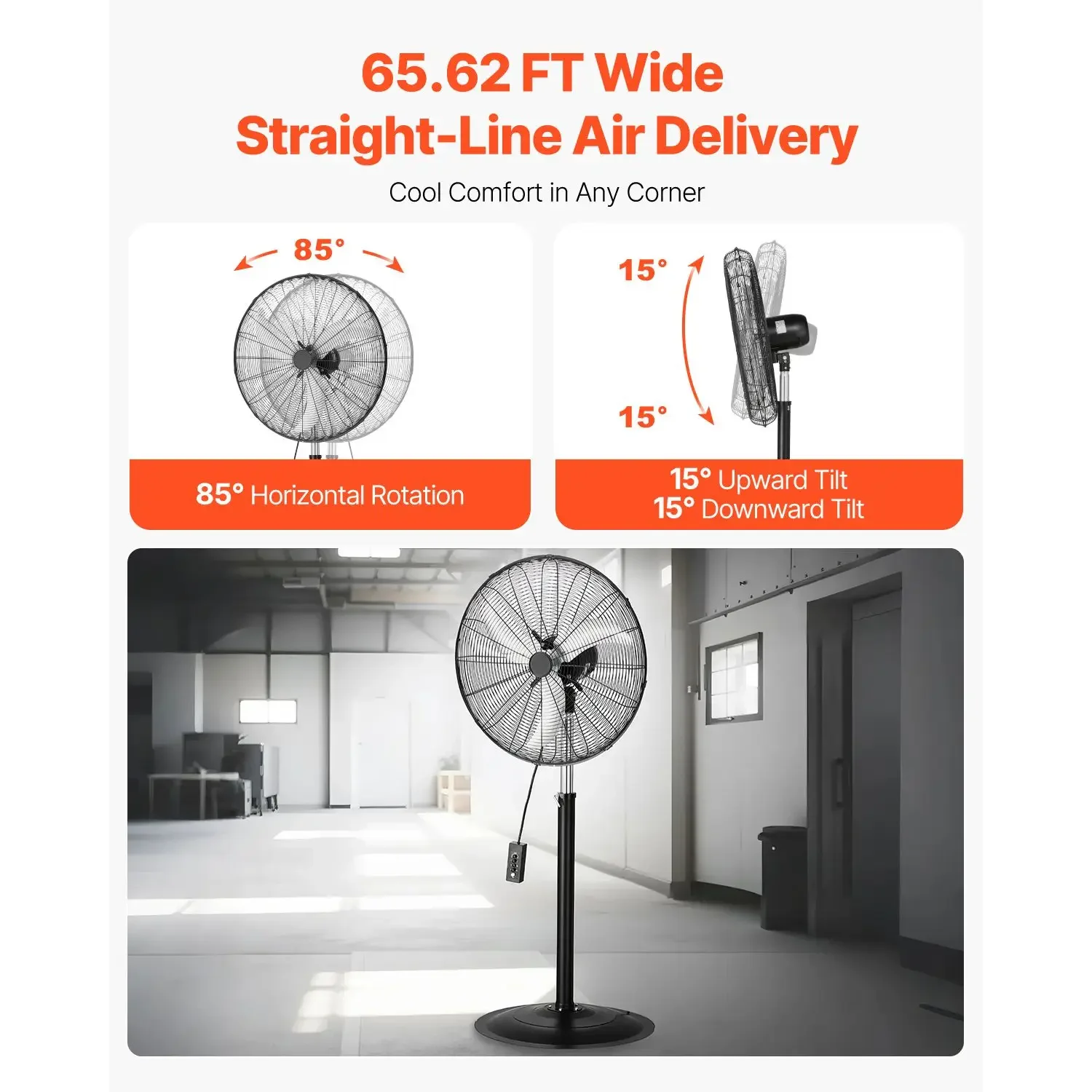 Pedestal Fan, 30-Inch, 85-Degree - detail 6