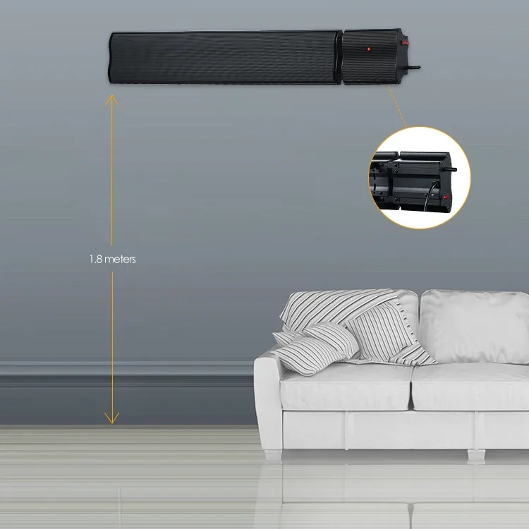 Wall-mounted Electric Heater, 2400W, 2400 W, Metal - detail 8