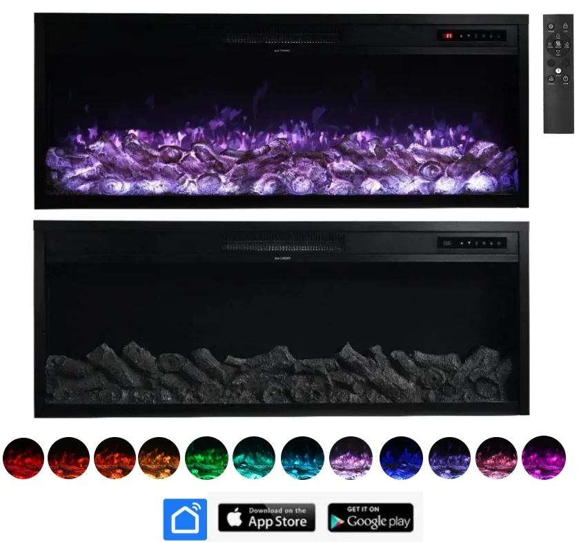 Electric Fireplace, 30inch, Wall - detail 42