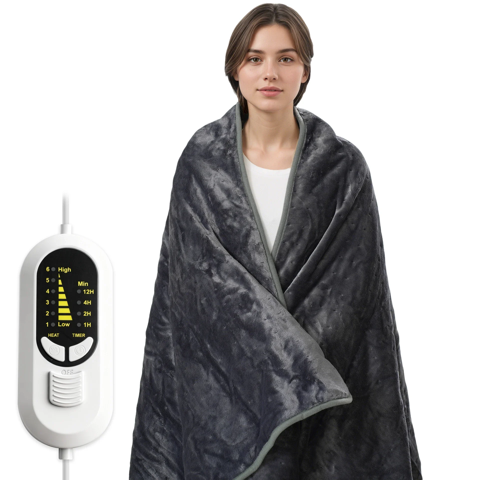 Shawl Electric Heating Blanket, 110 W(0.15hp), Flannel Fleece - detail 2