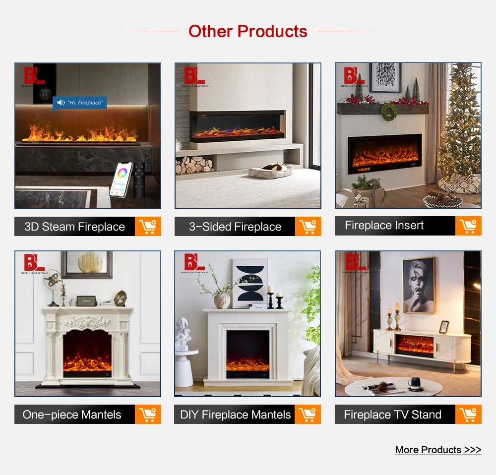 Electric Fireplace, LCD, 3d, Wall - detail 26