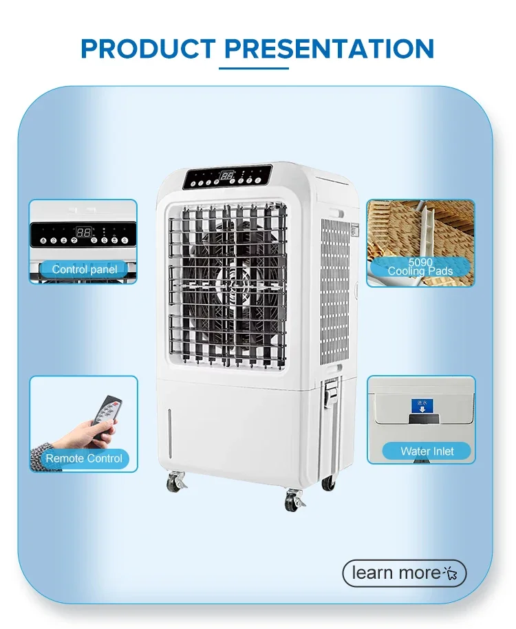 Evaporative Air Cooler, 3000m3/h, portable, 30L - detail 10